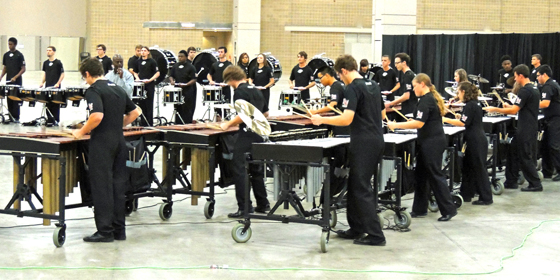 Drumline performs at PASIC